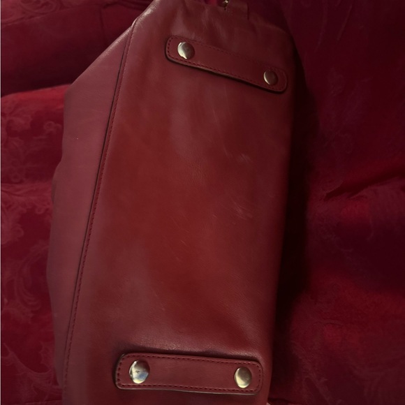 Coach #12937 Madison Sabrina Satchel Bag Beautiful Deep Pink Good Condition - Picture 6 of 9